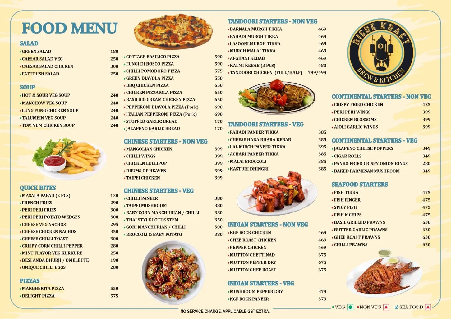 Food Menu - Starters